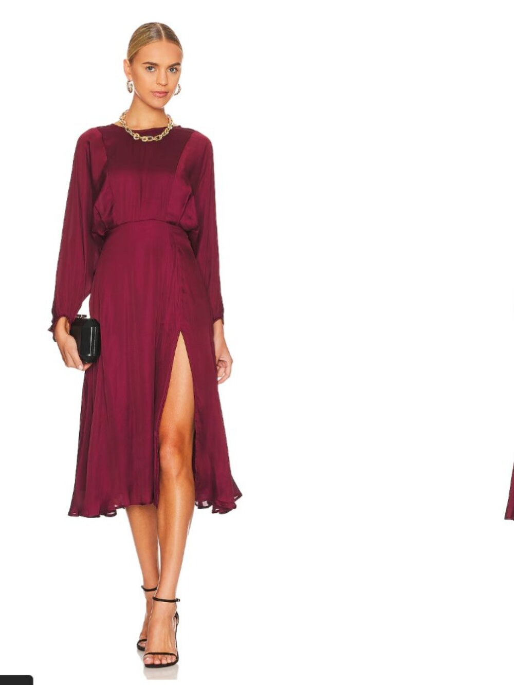 ASTR the Label Marin Dress in Wine sz Small